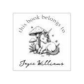 Magical Baby Unicorn Toadstool & Butterflies Buch Gummistempel (Prägung)
