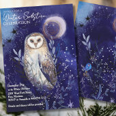 Magical Barn Owl Winter Solstice Celebration  Einladung