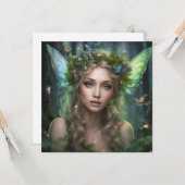 Magical Beautiful Nature Forest Fairy Karte (Vorderseite/Rückseite Beispiel)