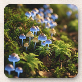 Magical Bioluminescent Fungi - Deep Forest Getränkeuntersetzer