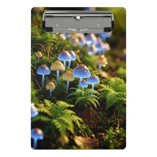 Magical Bioluminescent Fungi - Deep Forest Mini Klemmbrett (Vorderseite)