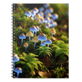 Magical Bioluminescent Fungi - Deep Forest Notizblock