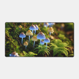 Magical Bioluminescent Fungi - Deep Forest Schreibtischunterlage