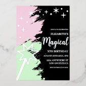 Magical Birthday Folieneinladung (Vorderseite)