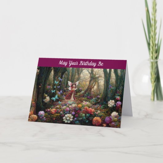 Magical Birthday Greeting Card Karte (Vorderseite)