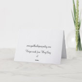 Magical Birthday Greeting Card Karte (Rückseite)