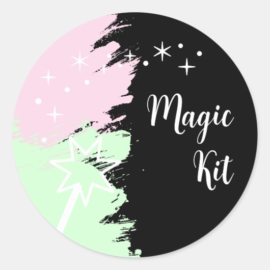 Magical Birthday Magic Kit Runder Aufkleber (Vorderseite)