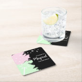 Magical Birthday Rechteckiger Pappuntersetzer (Vor Ort)