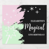 Magical Birthday Schaumweinetikett (Einzelnes Label)