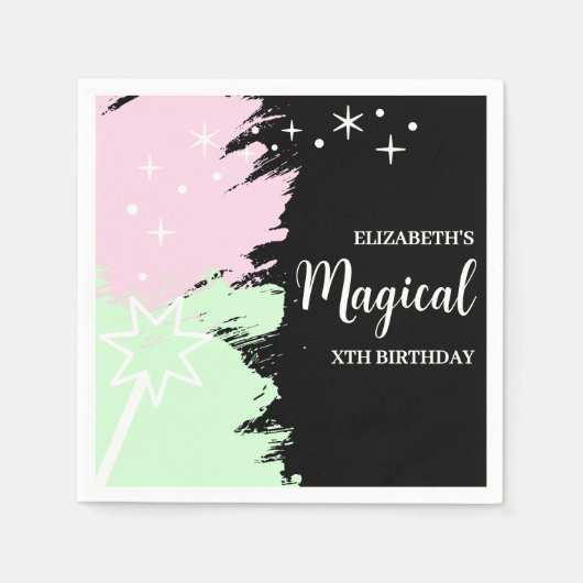 Magical Birthday Serviette (Vorderseite)