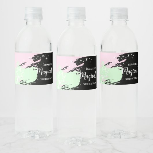 Magical Birthday Wasserflaschenetikett (Flaschen)