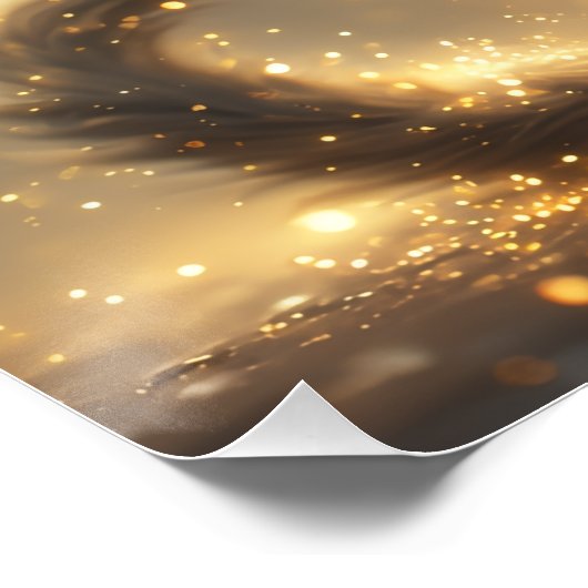 Magical Black Cat Poster (Ecke)