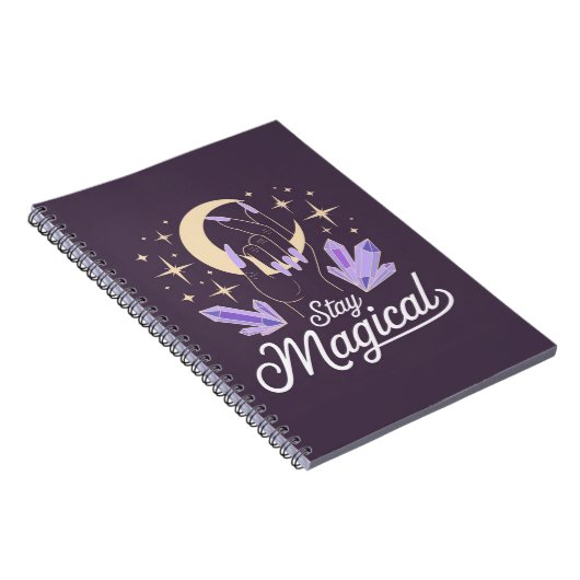 Magical bleibe - Hexy Moon & Crystal Journal Notizblock (Rechte Seite)