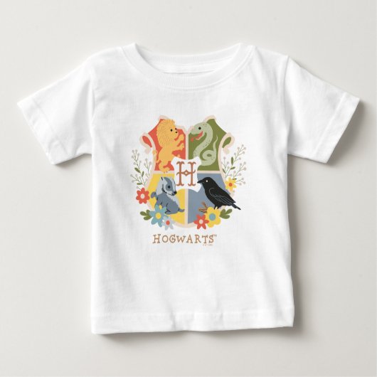 Magical Blooms HOGWARTS™ Crest Baby T-shirt (Vorderseite)