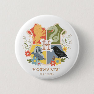 Magical Blooms HOGWARTS™ Wappen Button