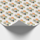 Magical Blooms HOGWARTS™ Wappen Geschenkpapier (Ecke)