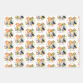 Magical Blooms HOGWARTS™ Wappen Geschenkpapier Set (Vorderseite 3)