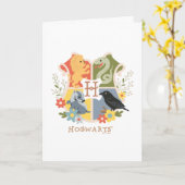Magical Blooms HOGWARTS™ Wappen Karte (Gelbe Blume)