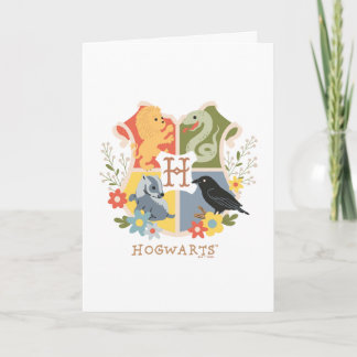 Magical Blooms HOGWARTS™ Wappen Karte