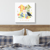 Magical Blooms HOGWARTS™ Wappen Leinwanddruck (Insitu (Schlafzimmer))