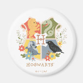 Magical Blooms HOGWARTS™ Wappen Magnet (Vorne)