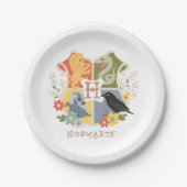 Magical Blooms HOGWARTS™ Wappen Pappteller (Vorderseite)