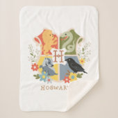 Magical Blooms HOGWARTS™ Wappen Sherpadecke (Vorderseite)