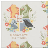 Magical Blooms HOGWARTS™ Wappen Stoff (Nahaufnahme)