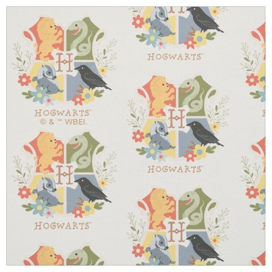 Magical Blooms HOGWARTS™ Wappen Stoff (Muster)
