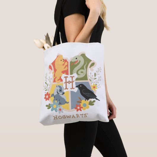 Magical Blooms HOGWARTS™ Wappen Tasche (Von Nahem)