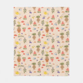 Magical Blooms Mandrake Pattern Fleecedecke (Vorderseite)