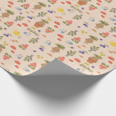 Magical Blooms Mandrake Pattern Geschenkpapier (Ecke)
