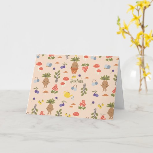 Magical Blooms Mandrake Pattern Karte (Gelbe Blume)