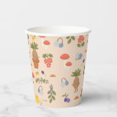 Magical Blooms Mandrake Pattern Pappbecher (Vorderseite)