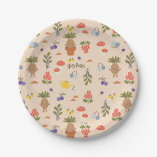 Magical Blooms Mandrake Pattern Pappteller