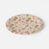 Magical Blooms Mandrake Pattern Pappteller (Schrägansicht)