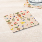 Magical Blooms Mandrake Pattern Rechteckiger Pappuntersetzer (angewinkelt)