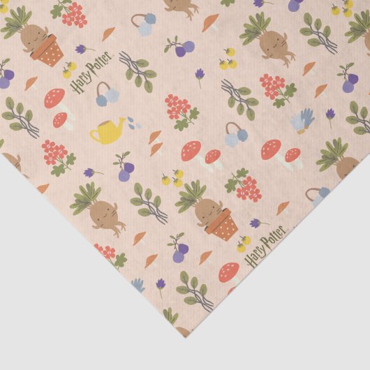 Magical Blooms Mandrake Pattern Seidenpapier (Ausschnitt)