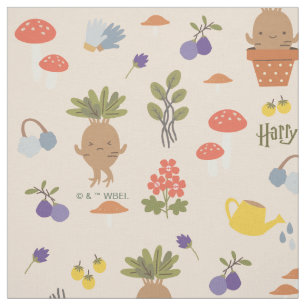 Magical Blooms Mandrake Pattern Stoff