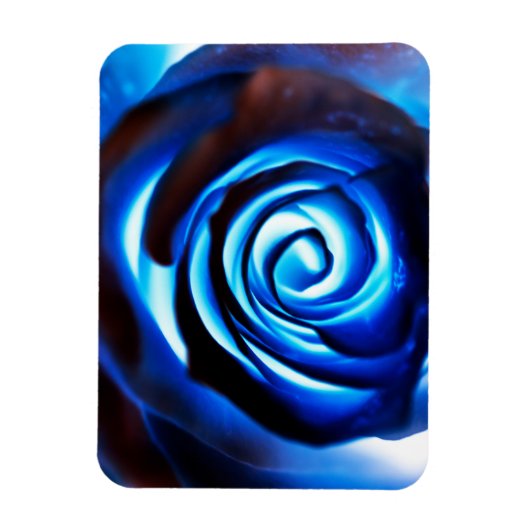 Magical Blue Blume Flexible Foto Magnet (Vertikal)