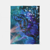 Magical Blue Butterfly Fleecedecke (Vorderseite)