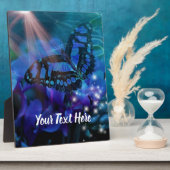 Magical Blue Butterfly Fotoplatte (Seite)
