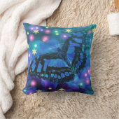 Magical Blue Butterfly Kissen (Decke)