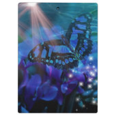 Magical Blue Butterfly Klemmbrett (Rückseite)