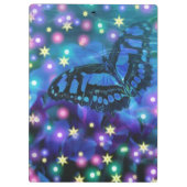 Magical Blue Butterfly Klemmbrett (Rückseite)