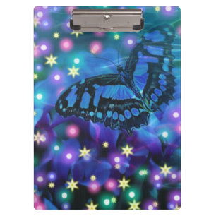 Magical Blue Butterfly Klemmbrett