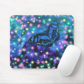 Magical Blue Butterfly Mousepad (Mit Mouse)
