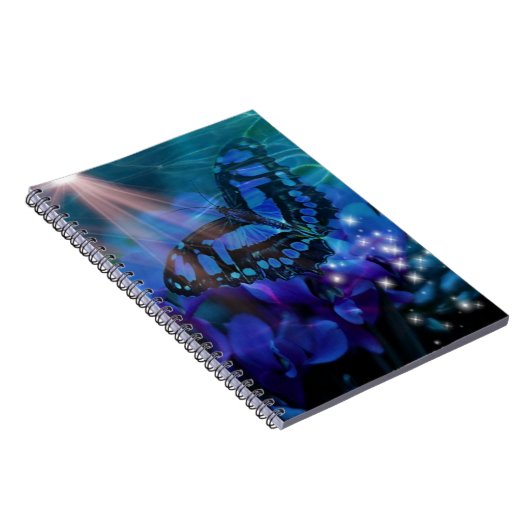 Magical Blue Butterfly Notizblock (Rechte Seite)