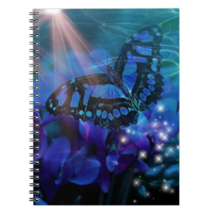 Magical Blue Butterfly Notizblock