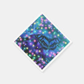 Magical Blue Butterfly Serviette (Ecke)